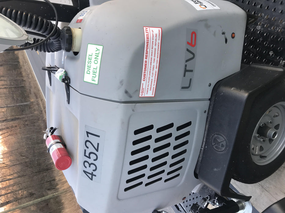 2019 Wacker Neuson LTV6L-MH Wacker Neuson LTV6L Mobile Light Tower w/Fuel Level Sensor Installed