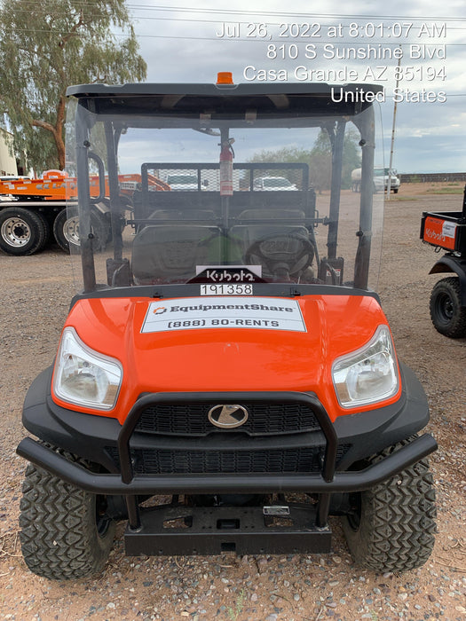 2022 Kubota RTV-X1140W-H Plastic Canopy, Windshield Acrylic Clear, LED Strobe Light, Wire Harness Kit, Back up Alarm