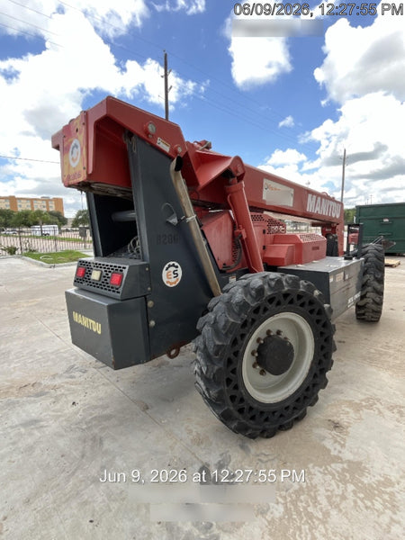2018 Manitou MTA10055 Manitou MTA 10055 w/Open ROPS, Work Lights/Strobe, Aux Hyd, Solid Tires, Lift Hook, 66" Carriage, 60" Forks