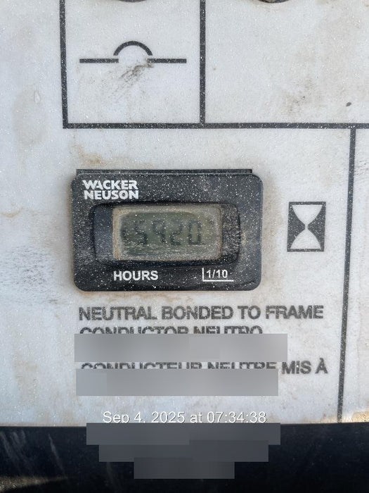 Wacker Neuson LTV6K-MH Wacker Neuson LTV6K Mobile Light Tower w/Fuel Level Sensor Installed