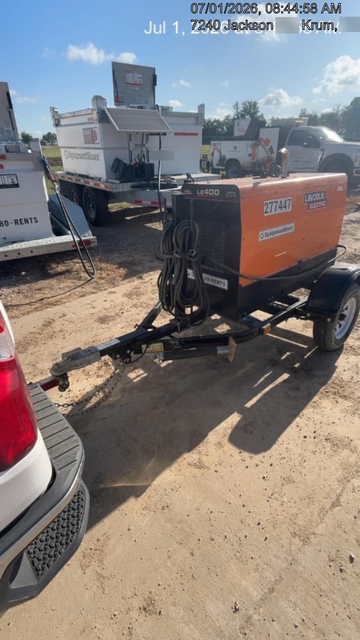 2022 Lincoln Electric LE400 Kubota V1505, Trlr, Cable Rack, Light Kit, ES Decals, T3