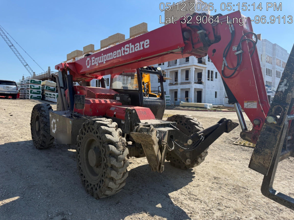 2019 Manitou MTA10055 Canopy, 120 HP, Solid Tires, Work Lights, Lift Hook, Auxiliary Hydraulics 66" Carriage and 60" Forks