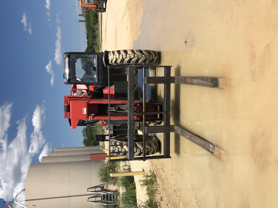 2019 Manitou MTA8044 74hp T4F, Cab/Heat/Air, Cab and Boom LED work lights, Auxiliary Hydraulics, Solid Tires, Amber strobe, Lift Hook 66" Carriage, 60" Forks