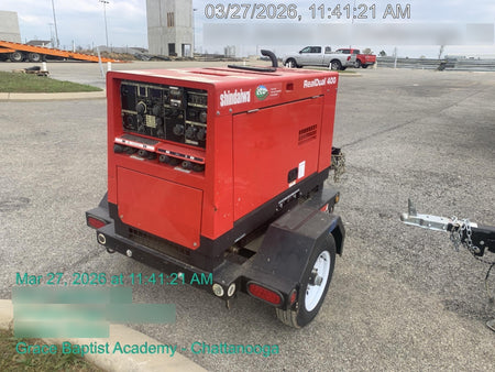2022 Shindaiwa DGW400MDL Kubota D902 Engine, 23 HP, Dual Op Welder, Wire, Arc, Droop Stick, Tig, and CC Stick Functionality, Simulphase, 3 Phase and 1 Phase Gen Output, Single Axle NB Trlr, Slr Trckl Chrg 12V 12W, Fire Ext