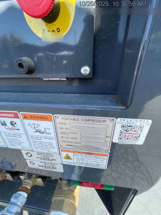 2025 AIRMAN PDSF375DP-6E1