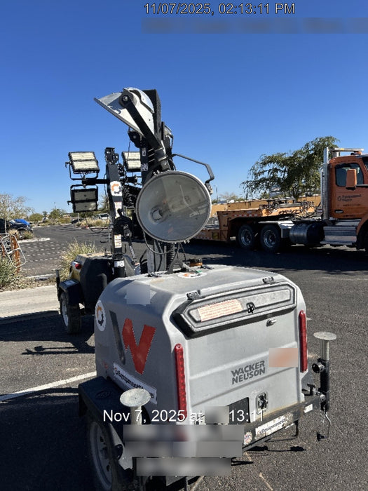 2019 Wacker Neuson LTV6L-MH Wacker Neuson LTV6L Mobile Light Tower w/Fuel Level Sensor Installed