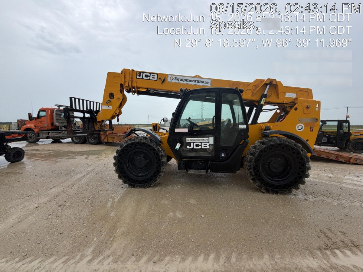 2020 JCB 509-42 Cab/Heat/Air, Solid Tires, Work Lights, Beacon, Aux Hydraulics, Back up Alarm, Lifting Eye, ES Decals