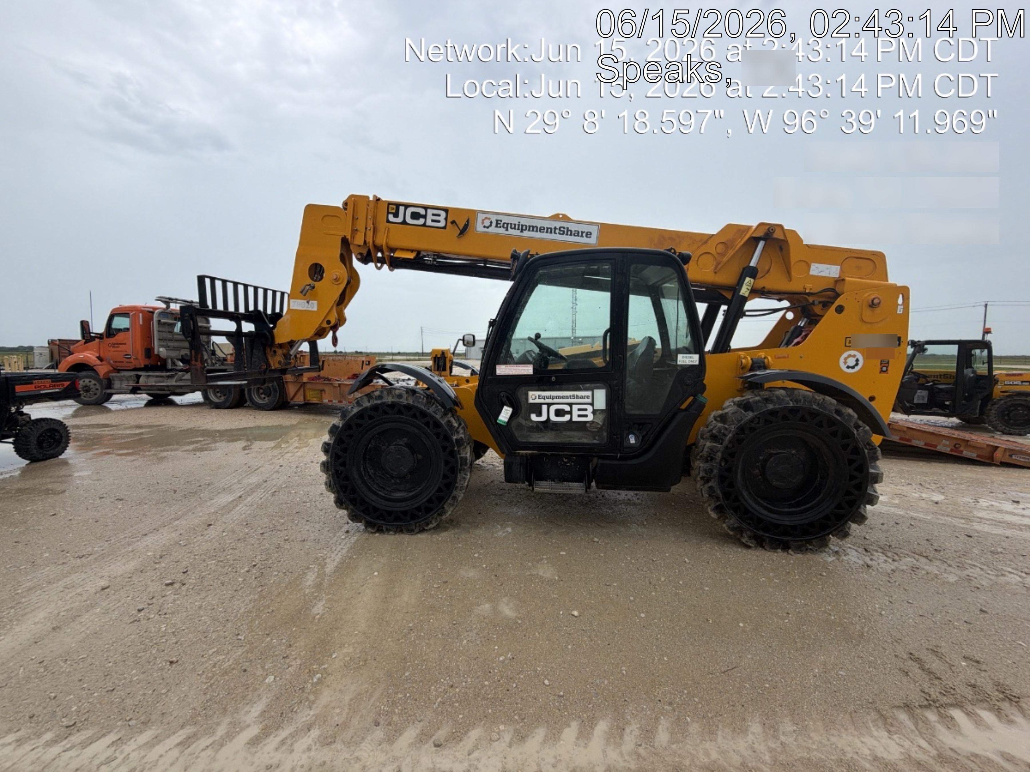 2020 JCB 509-42 Cab/Heat/Air, Solid Tires, Work Lights, Beacon, Aux Hydraulics, Back up Alarm, Lifting Eye, ES Decals