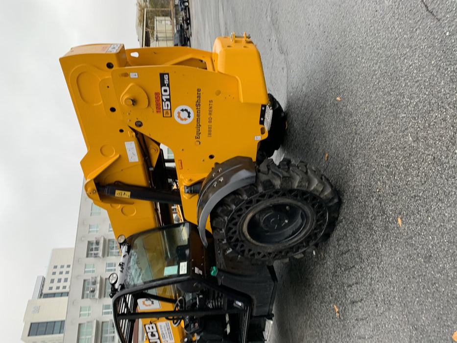2020 JCB 510-56 Canopy, Solid Tires, Work Lights, Beacon, Aux Hydraulics, Back up Alarm, Lifting Eye, ES Decals
