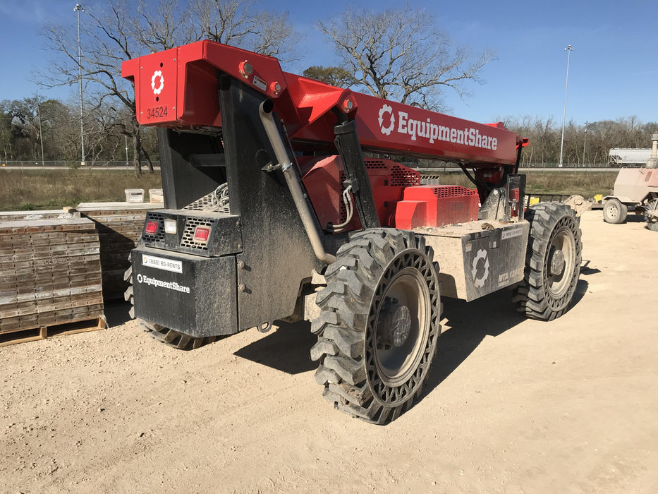 2019 Manitou MTA12042 Cab/Heat/Air, 120 HP, Solid Tires, Work Lights, Lift Hook, Auxiliary Hydraulics 66" Carriage and 60" Forks