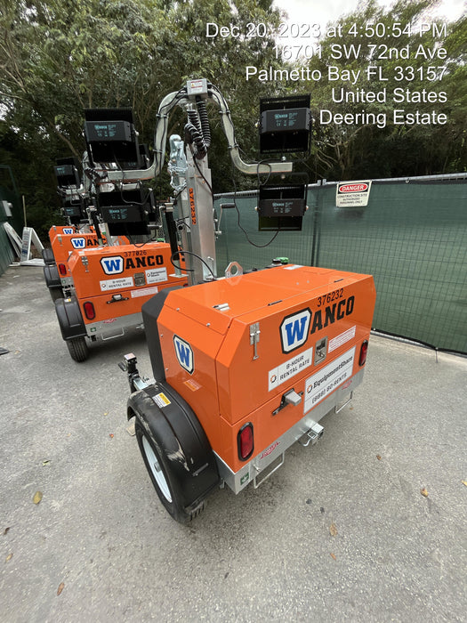 2023 Wanco WLTT-4MM4K Diesel, Deep Sea Controller, Shore Power Plug, Auto Start, (4) 350W LED Floodlights, 4kW Generator, 60 Gal Fuel Tank, 2" Ball, T3
