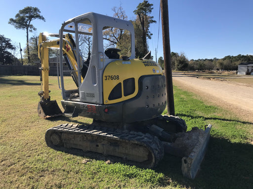 Wacker Neuson EZ53 Open ROPS, Rubber Tracks, Long Dipperstick, T4, Bucket