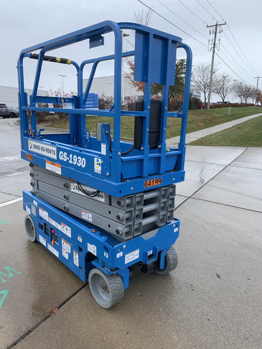 2020 Genie GS-1930 Solid Non Marking Tires, Beacon, Folding rails with half height swing gate