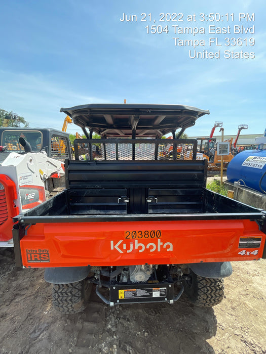 2022 Kubota RTV-X1140W-H Plastic Canopy, Windshield Acrylic Clear, LED Strobe Light, Wire Harness Kit, Back up Alarm