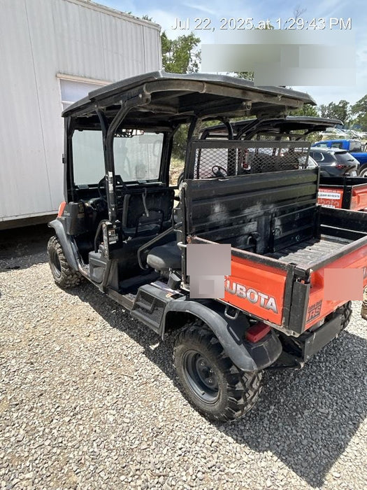 Kubota RTV-X1140W-H 4wd Utility Cart, LED Strobe, Windshield Tempered Glass, Pastic Canopy, Wire Harness Kit, Backup Alarm