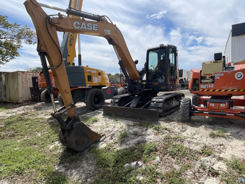 2018 Case CX80C CLOSED CAB, A/C, RUBBER TRACKS PADS, 7'-2" ARM