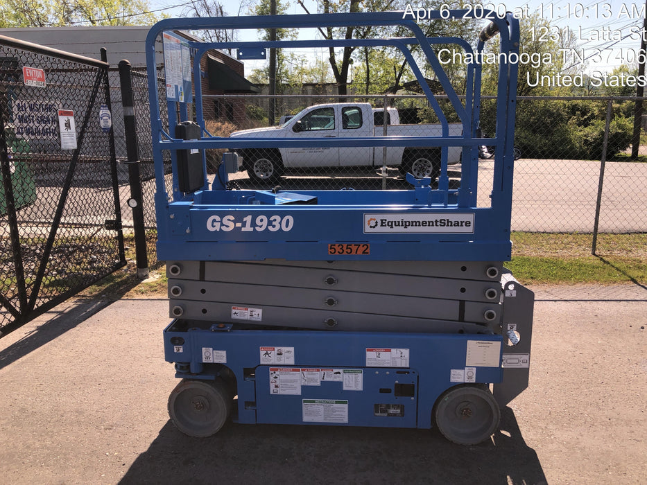 2019 Genie GS-1930 Fixed Rails with Chain Entry