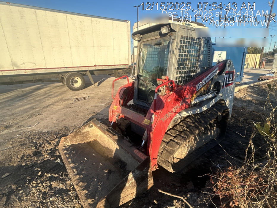 2019 Takeuchi TL8 Cab/Heat/AC, Back-up Alarm, Hydraulic QC 76" HD Bucket with smooth bolt-on edge