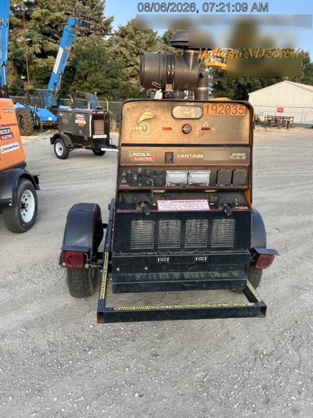 2021 Lincoln Electric Vantage 549X Ready Pak 3, ORANGE (includes trailer, cable rack, fender light kit)