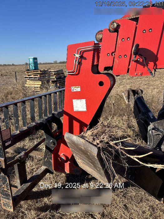 2019 Manitou MTA10055 Cab/Heat/Air, 120 HP, Solid Tires, Work Lights, Lift Hook, Auxiliary Hydraulics 66" Carriage and 60" Forks