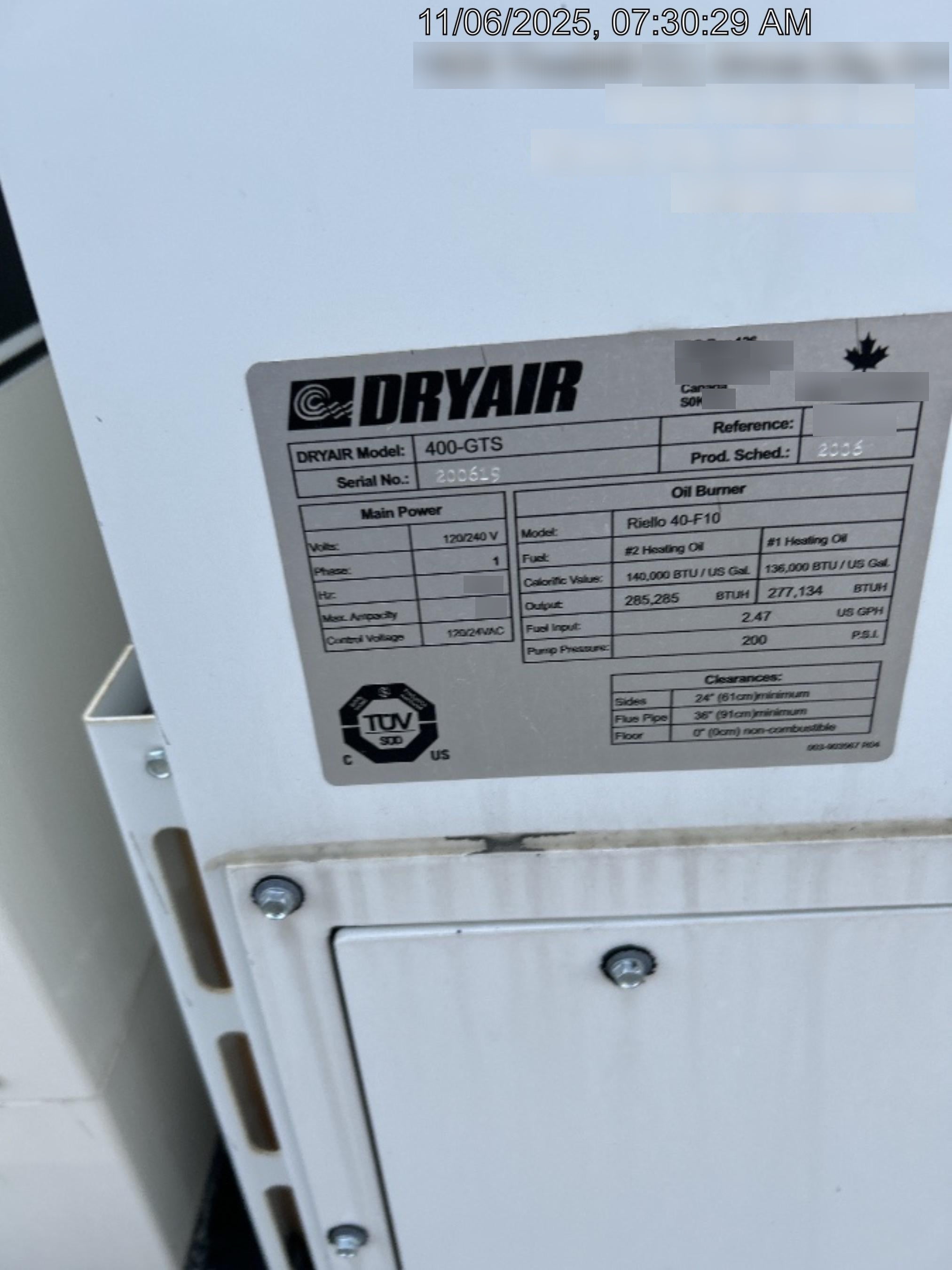 2023 DRYAIR 400 GTS