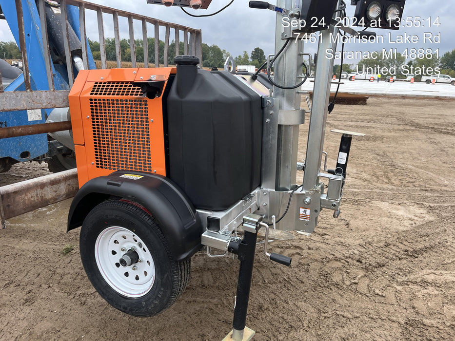 2024 Wanco WLTT-4MM4K Diesel, Deep Sea Controller, Shore Power Plug, Auto Start, (4) 350W LED Floodlights, 4kW Generator, 60 Gal Fuel Tank, 2" Ball, T3