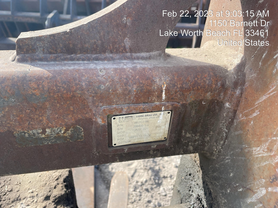 2014 WERK-BRAU 96" Loader Fork Carriage - Werk-Brau