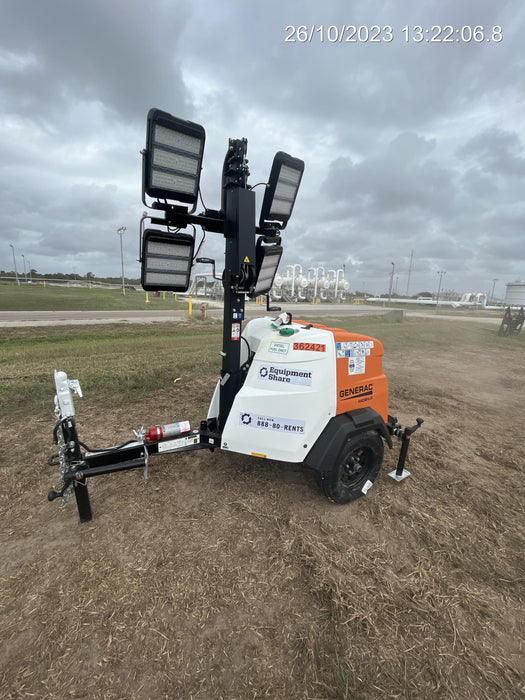 2023 Generac MLT2 Diesel, Flex Switch 120V Input, Powerzone Controller, 
(4) 320W LED Lights, 4kW Generator, 39.9 Gal Fuel Tank, 2" Ball, T3