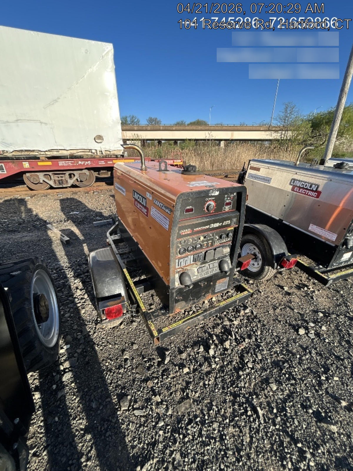 2021 Lincoln Electric Vantage 322 Vantage 322 Ready Pak 3 w/ Decals, ORANGE (includes trailer, cable rack, fender light kit) NO Telematics
