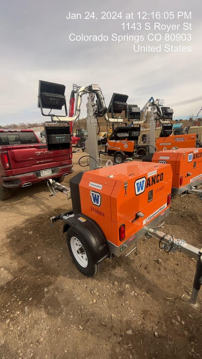 2023 Wanco WLTT-4MM4K Diesel, Deep Sea Controller, Shore Power Plug, Auto Start, (4) 350W LED Floodlights, 4kW Generator, 60 Gal Fuel Tank, 2" Ball, T3