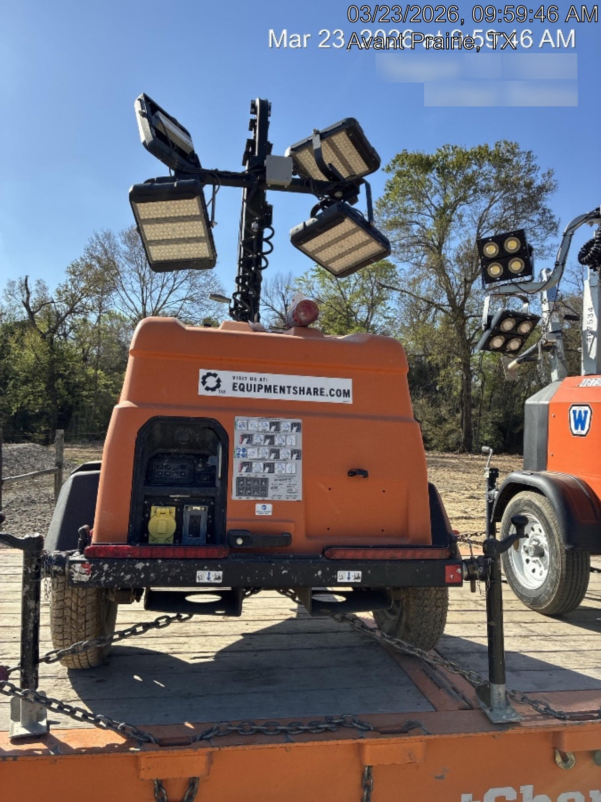 2023 Generac MLT2 Diesel, Flex Switch 120V Input, Powerzone Controller, (4) 320W LED Lights, 4kW Generator, 39.9 Gal Fuel Tank, 2" Ball, T3