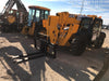 2019 JCB 510-56 Enclosed Cab, 74 HP, Solid Tires, Worklights, Beacon, Aux Hydraulics, Lifting Eye w/66" Carriage/60" Forks