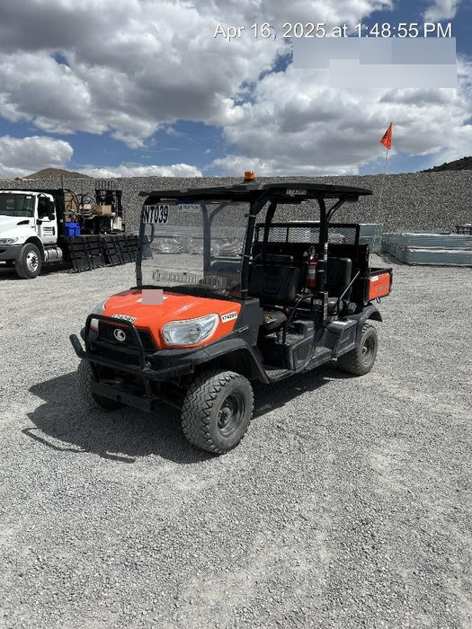 2021 Kubota RTV-X1140W-H Plastic Canopy, Windshield Acrylic Clear, LED Strobe Light, Wire Harness Kit, Back up Alarm