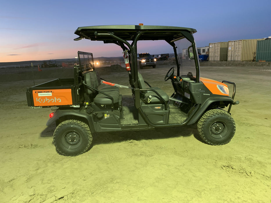 2022 Kubota RTV-X1140W-H Plastic Canopy, Windshield Acrylic Clear, LED Strobe Light, Wire Harness Kit, Back up Alarm