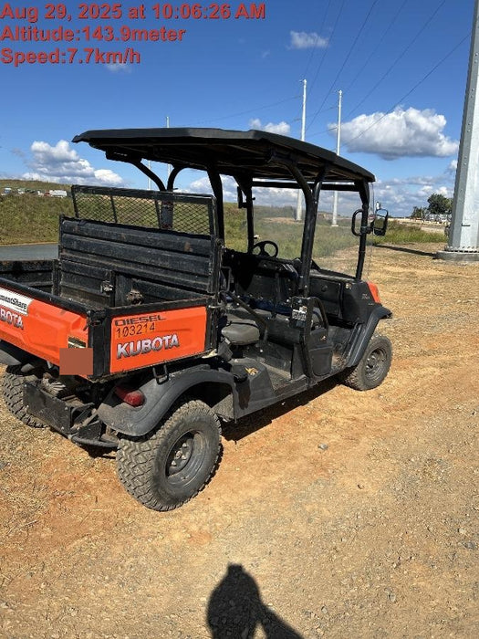 2020 Kubota RTV-X1140W-H 4WD utility cart -LED strobe -Windshield tempered glass -Plastic canopy -Wire harness kit -Backup alarm