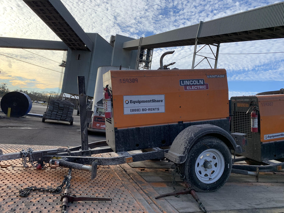 2021 Lincoln Electric Vantage 322 Vantage 322 Ready Pak 3 w/ Decals, ORANGE (includes trailer, cable rack, fender light kit) NO Telematics