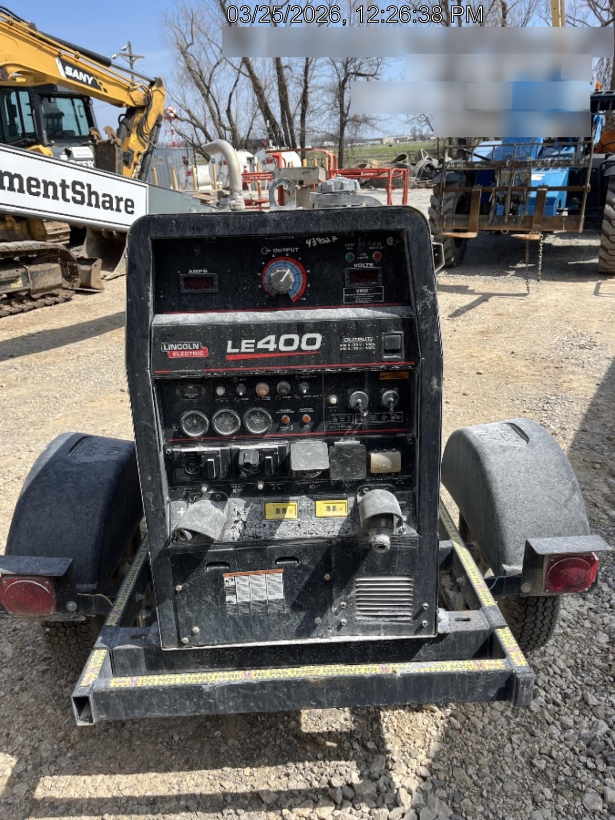 2024 Lincoln Electric LE400 Kubota V1505, Trlr, Cable Rack, Light Kit, ES Decals, T3