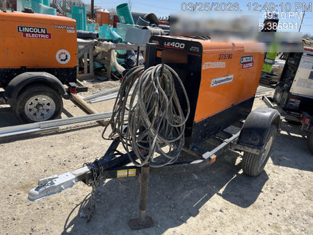 2022 Lincoln Electric LE400 Kubota V1505, Trlr, Cable Rack, Light Kit, ES Decals, T3