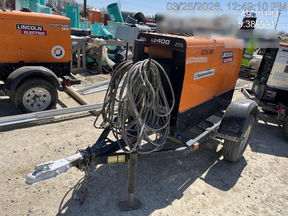 2022 Lincoln Electric LE400 Kubota V1505, Trlr, Cable Rack, Light Kit, ES Decals, T3