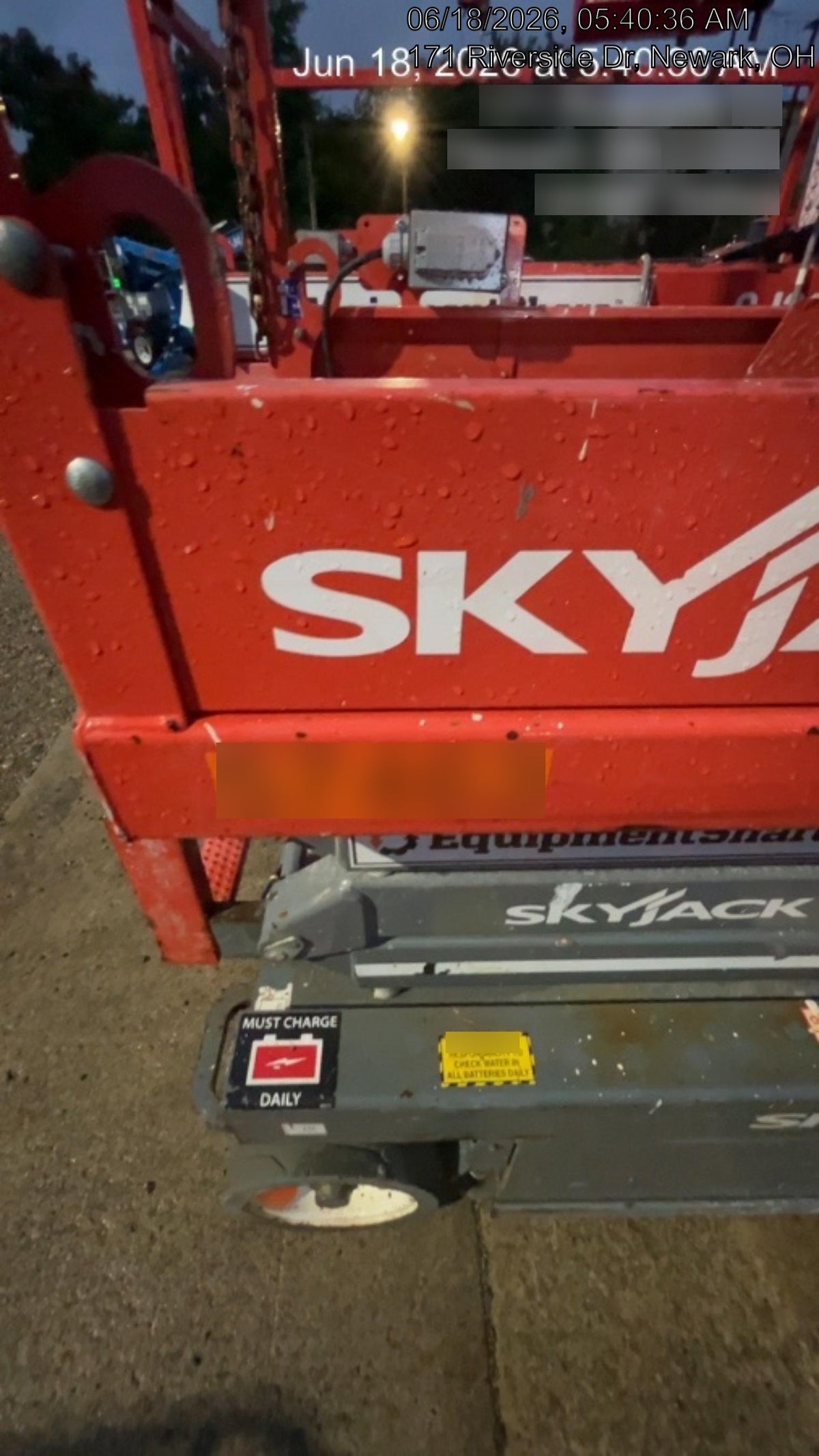 2018 Skyjack SJIII-3219 Standard Rental Specs