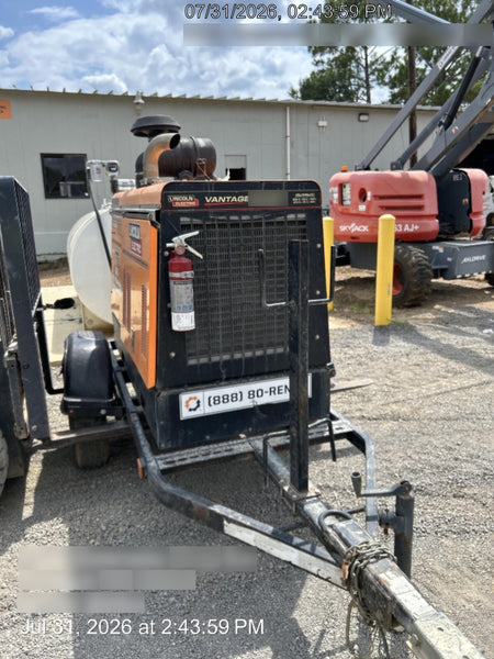 2021 Lincoln Electric Vantage 549X Ready Pak 3, ORANGE (includes trailer, cable rack, fender light kit)