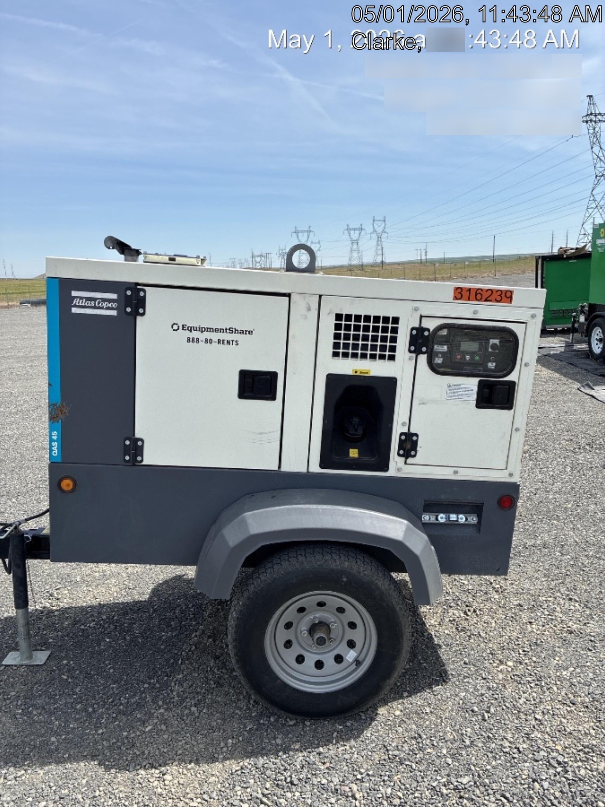 2023 ATLAS COPCO QAS45 CWK