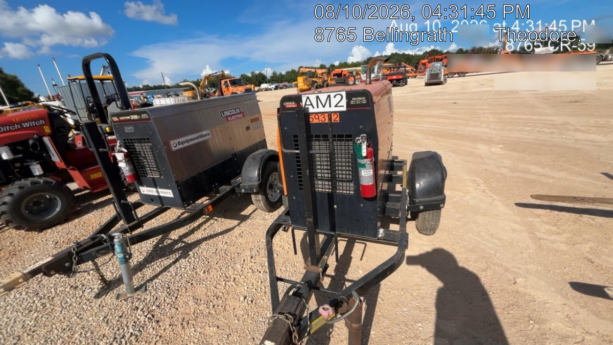 2021 Lincoln Electric Vantage 322 Vantage 322 Ready Pak 3 w/ Decals, ORANGE (includes trailer, cable rack, fender light kit) NO Telematics
