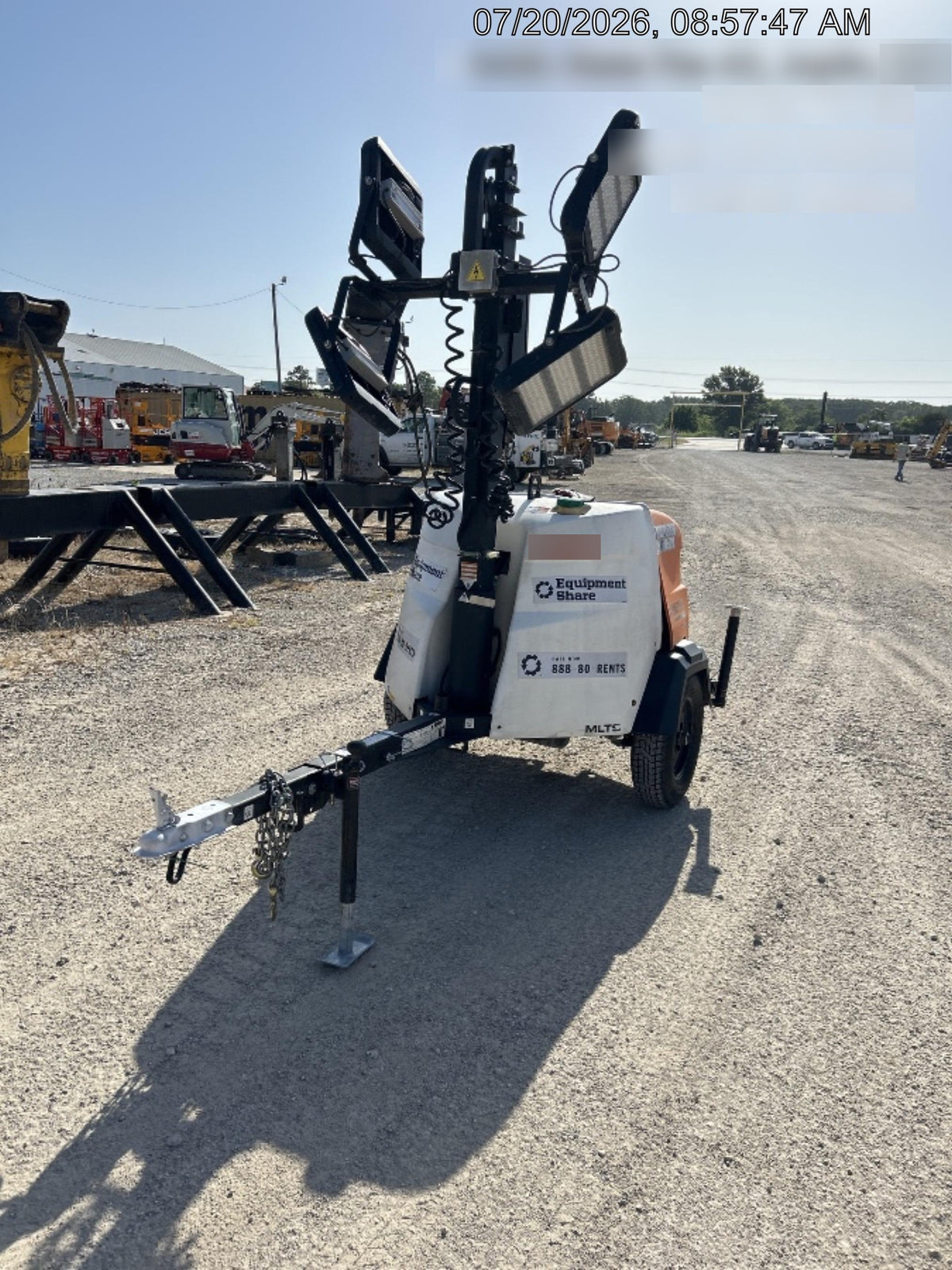2024 Generac MLT2 Diesel, Flex Switch 120V Input, Powerzone Controller, 
(4) 320W LED Lights, 4kW Generator, 39.9 Gal Fuel Tank, 2" Ball, T3