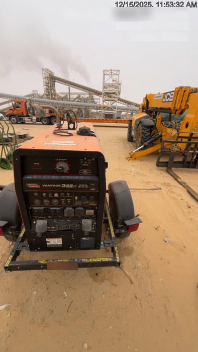 2021 Lincoln Electric Vantage 322 Vantage 322 Ready Pak 3 w/ Telematics & Decals, ORANGE (includes trailer, cable rack, fender light kit)