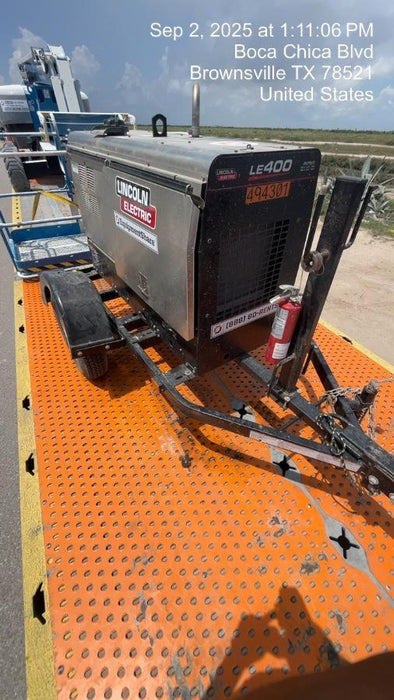 2025 Lincoln Electric LE400 Diesel, Kubota V1505, 22 HP, Trlr, Cable Rack, Light Kit, ES Decals, T3