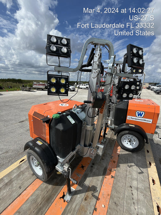 2023 Wanco WLTT-4MM4K Diesel, Deep Sea Controller, Shore Power Plug, Auto Start, (4) 350W LED Floodlights, 4kW Generator, 60 Gal Fuel Tank, 2" Ball, T3