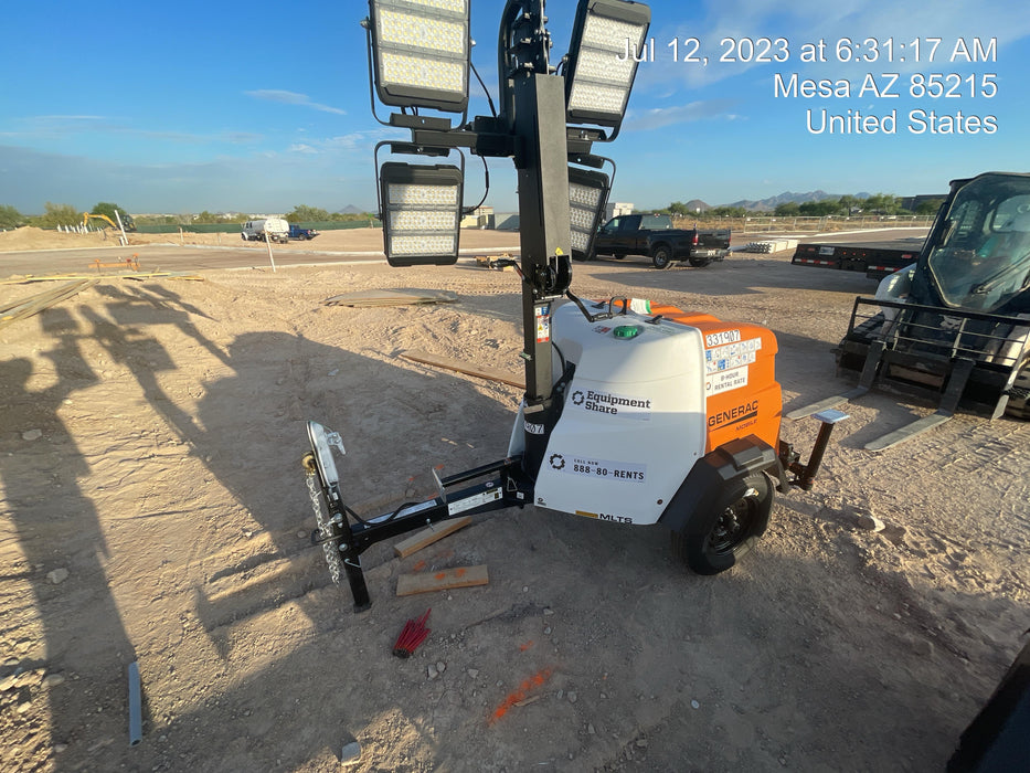 2023 Generac MLT2 Diesel, Flex Switch 120V Input, Powerzone Controller, (4) 320W LED Lights, 4kW Generator, 39.9 Gal Fuel Tank, 2" Ball, T3