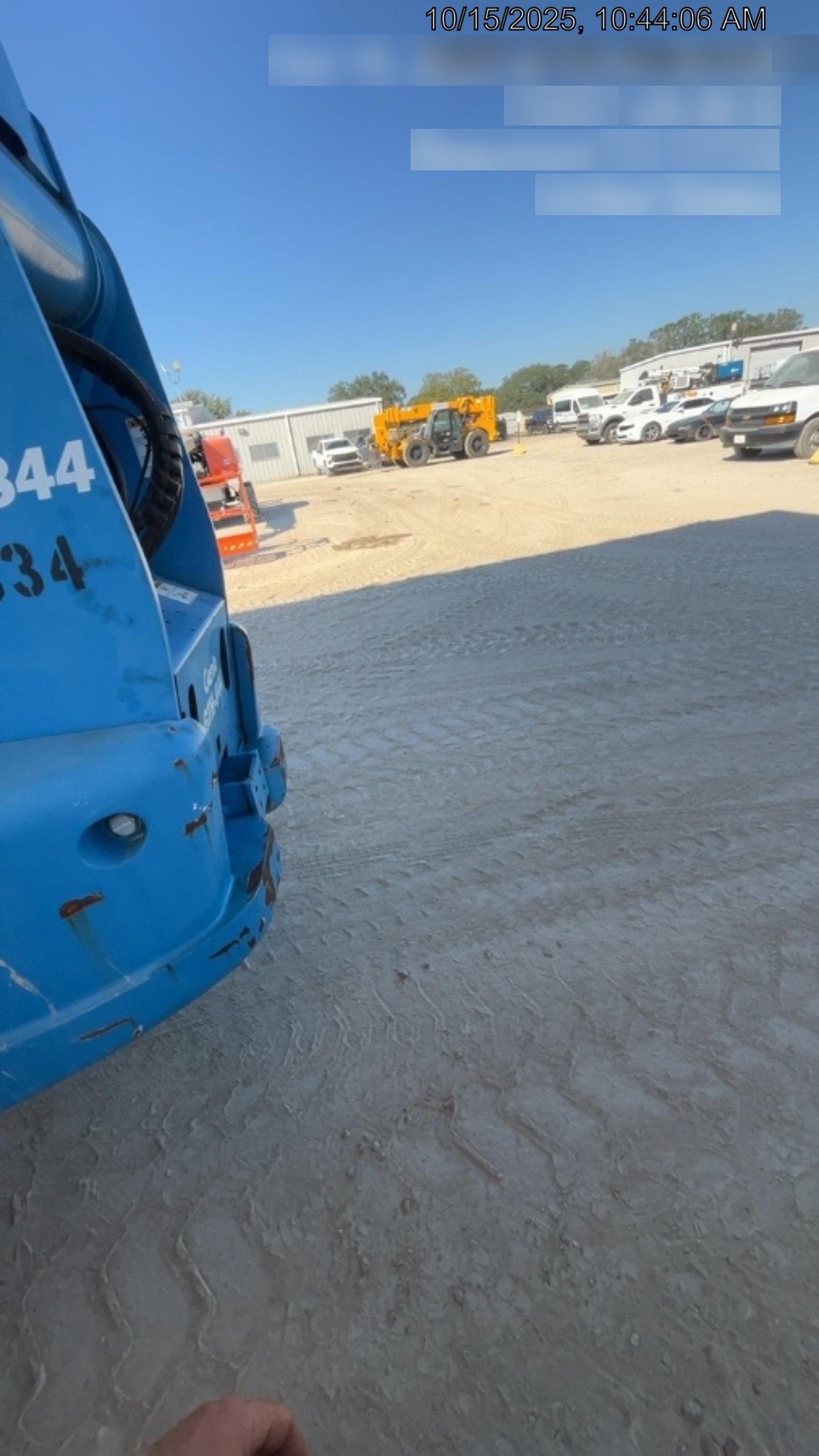 2018 Genie GTH-844 Genie GTH-844 w/ROPS, Work Lights, Solid Tires, RH Cab Mesh, Beacon, 60" Carriage and Forks