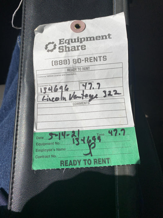 2021 LINCOLN ELECTRIC Vantage 322